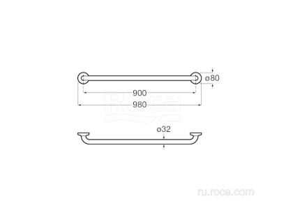 Поручень Roca Access Comfort 5x98x8 816930002