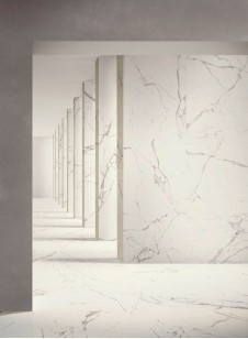 Спеченный камень Delfone White Thin Lines Satin 120x270