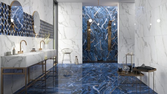 Керамогранит Ape Ceramica Icaro Blue Marble Pol Rect 60x120