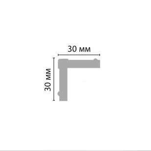 Угол Decomaster 116-56/28 ДМ (30x30x2400 мм)