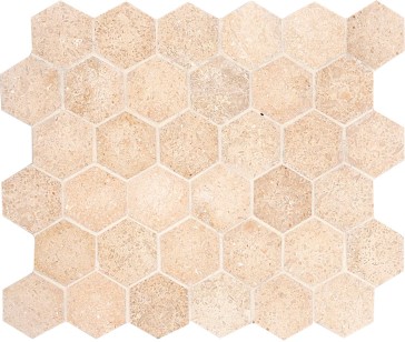 Мозаика Tureks Decorative Seashell Honed Hexagon 26.5x31 MS00710