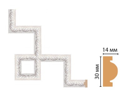 Декоративный угловой элемент Decomaster 157-3-19 (300x300 мм)
