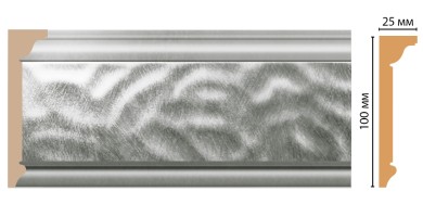 Карниз потолочный Decomaster D215-375 (100x25x2400 мм)