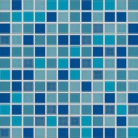 Мозаика Rako Pool голубая 2.5x2.5 30x30 GDM02045
