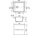 Мойка ML-GM28 молоко 44.5x19 Mixline 533507