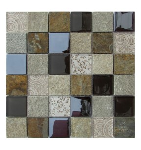 Мозаика Спектр-М Микс Стекло Из Стекла На Сетке 30x30 SK10-042