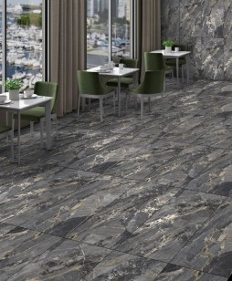 Керамогранит Global Tile Stonela Черный 60x120 GT1206018005MCR