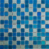 Мозаика Pixmosaic Glass Синяя 2.3x2.3 30x30 F4.19.52
