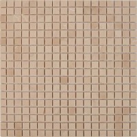 Мозаика Pixmosaic Каменная мозаика из мрамора Crema Nova на сетке 30.5x30.5 PIX226