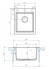 Мойка для кухни Акватон Линеа 51.7x43.4x22.8 1A732932LW220