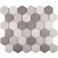 Мозаика Starmosaic Non-Slip Hexagon Grey Mix Antislip 32.5x28.2