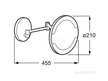 Зеркало Roca Hotels 45.5x21x21 816380001
