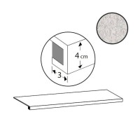 Ступень Sant Agostino Unionstone Gradone Duke White 33x120 CSAGDUWT12