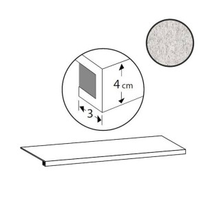 Ступень Sant Agostino Unionstone Gradone Duke White 33x120 CSAGDUWT12