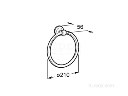 Полотенцедержатель Roca Hotels Classic 5.6x21x21 815425001