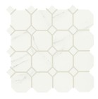Мозаика Piemme Valentino Marmi Reali Ottagono Carrara Mat Ret 30x30 00413