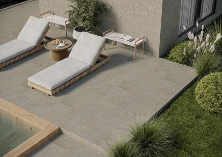 Клинкер Paradyz Eremite Beige Elewacja Struktura Mat 6.6x40