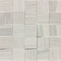 Мозаика Casa Dolce Casa Wooden Tile Of CDC White Mosaico Inclinato 3D Nat 6x6 30x30 742055