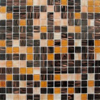 Мозаика Pixmosaic Glass Шоколадная 2x2 30.5x30.5 JS06