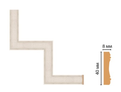 Декоративный угловой элемент Decomaster 187-1-13 (300x300 мм)