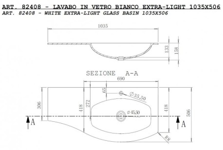 Шкаф подвесной Cezares Vague 34x40x55 Grigio talpa opaco 54906