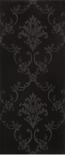 Плитка Cisa Ceramiche Liberty Damasco Nero 32x75 настенная