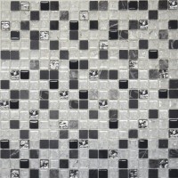 Мозаика Pixmosaic Камень и стекло Микс Мрамор 1.5x1.5 30x30 МКС 2026