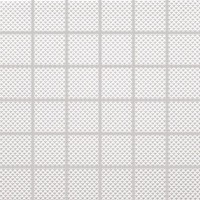 Мозаика Rako Color Two белая матовая рельефная 5x5 30x30 GRS05623