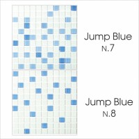 Стеклянная мозаика Bonaparte Jump Blue №8 2.5x2.5 30x30