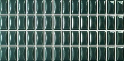 Плитка WOW 3d Bars Bevel Emerald Gloss 12.5x25 настенная 135551