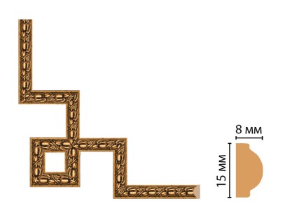 Декоративный угловой элемент Decomaster 130C-3-58 (200x200 мм)