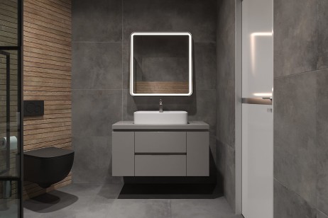 Керамогранит Ceradim Concrete Courage Graphite Графитовый Матовый 60x60