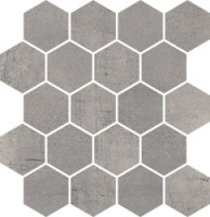 Мозаика Paradyz Space Grafit Mozaika Cieta Hexagon Mat 25.8x28