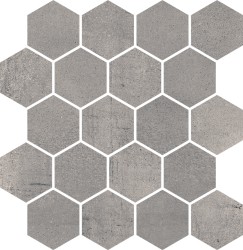 Мозаика Paradyz Space Grafit Mozaika Cieta Hexagon Mat 25.8x28