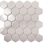 Мозаика Starmosaic Geometry Hexagon Small Grey Glossy 27.1x28.2