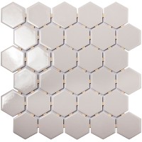 Мозаика Starmosaic Geometry Hexagon Small Grey Glossy 27.1x28.2