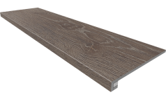 Комплект Estima Kraft Wood KW03 (Ступень неполированная 33x120 (прямоугольный бортик) без насечек + Подступенок 14.5x120)