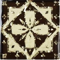 Вставка Роскошная Мозаика Регул золото 6.6x6.6 напольная ВБ 24