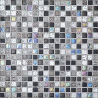 Мозаика L Antic Colonial Imperia Mix Silver Blacks 1.5x1.5 30.1x30.1 L244000561