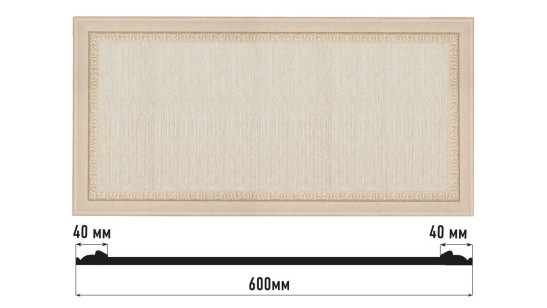 Декоративная панно Decomaster D3060-18D (600x300x18 мм)