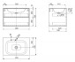 База под раковину Cezares Titan 80x53x55 Lava TITAN-II-800/530-2C-LAV