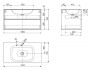 База под раковину Cezares Titan 80x53x55 Lava TITAN-II-800/530-2C-LAV