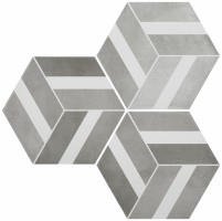 Керамогранит Durstone Six Cementine Bari Grey 23x27