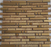 Мозаика Pixmosaic Glass Коричневая 30.4x30.4 XF060