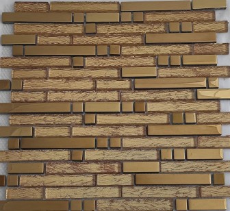 Мозаика Pixmosaic Glass Коричневая 30.4x30.4 XF060