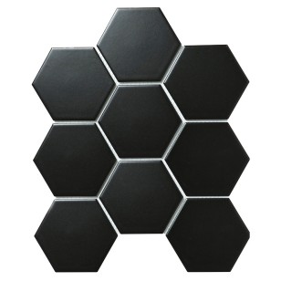 Мозаика Starmosaic Geometry Hexagon Big Matt Black 29.5x25.6