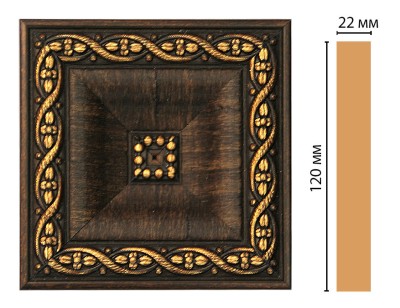 Вставка цветная Decomaster D208-1 (120x120x22 мм)