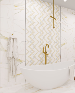 Плитка Sina Tile Daynamic Gold 43x107 настенная 3193