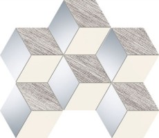 Мозаика Tubadzin Senza Grey Hex 28.9x22.1