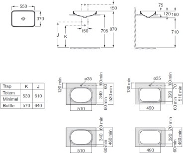 Раковина Roca Inspira square 327534660